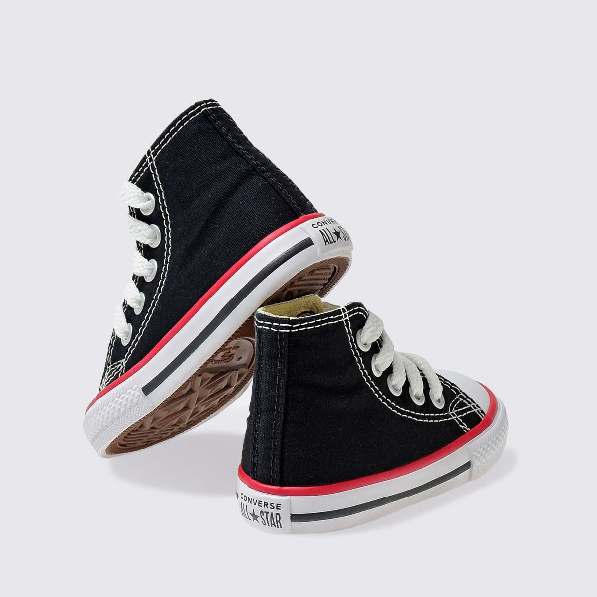 Tênis Converse Chuck Taylor All Star Infantil Preto Vermelho CK00030007 Preto 5