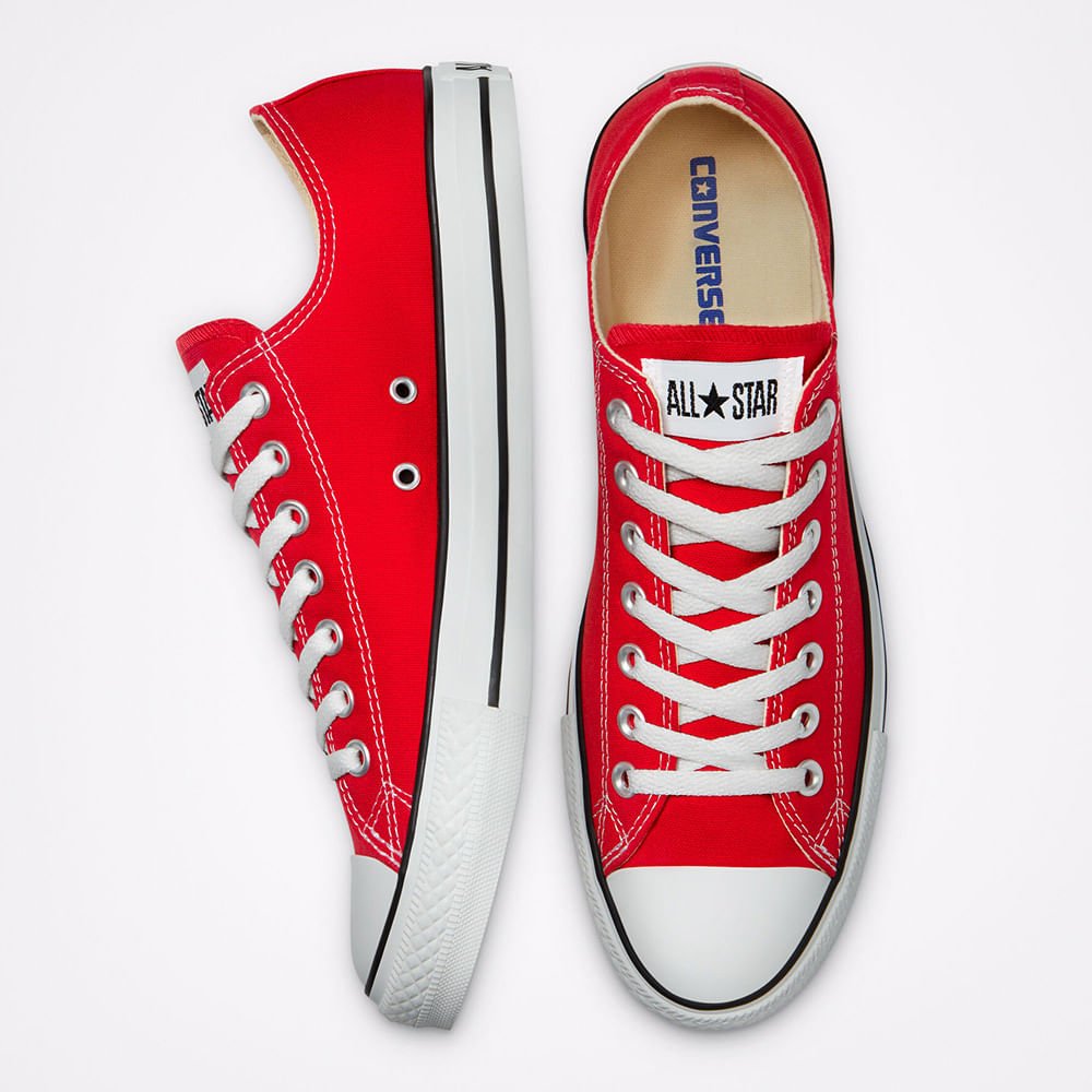 Tênis Chuck Taylor All Star Vermelho Crú Preto CT00010004 Vermelho 4