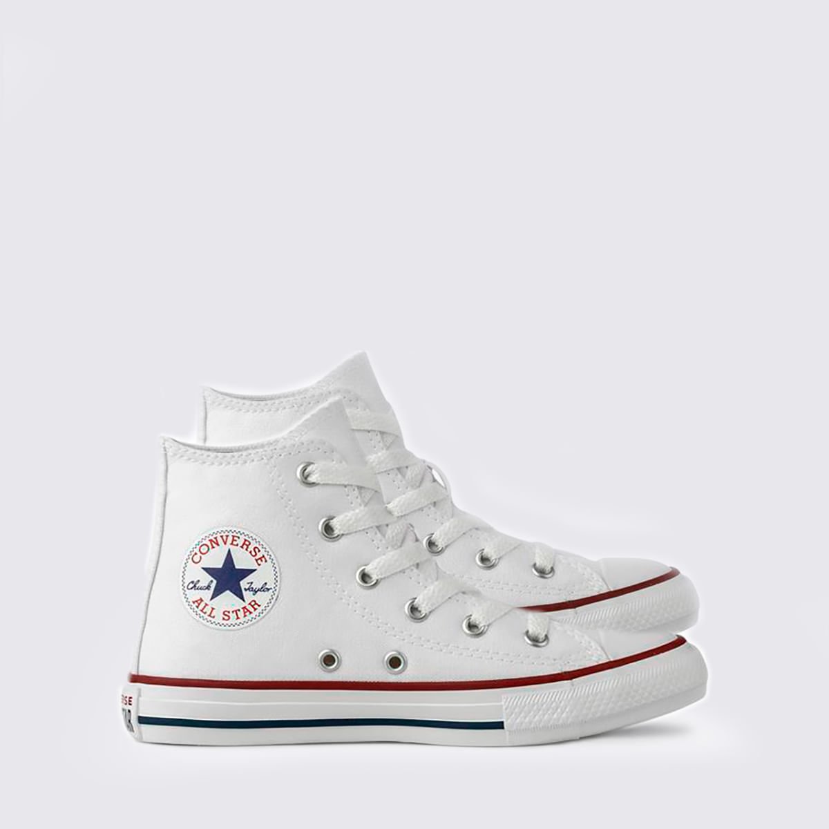 Tênis Converse Chuck Taylor All Star Infantil Branco Marinho CK00040001 Branco 3