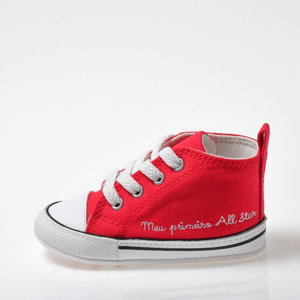 Tênis Converse Chuck Taylor All Star Infantil My First Vermelho Branco Branco CK04400002 Vermelho 2