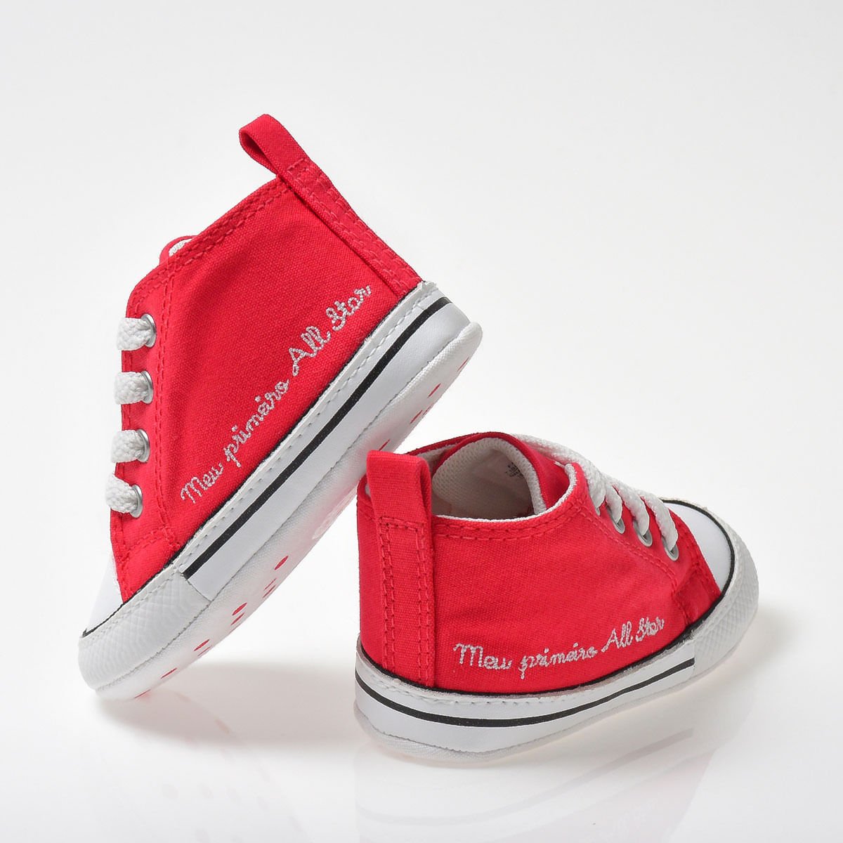 Tênis Converse Chuck Taylor All Star Infantil My First Vermelho Branco Branco CK04400002 Vermelho 5