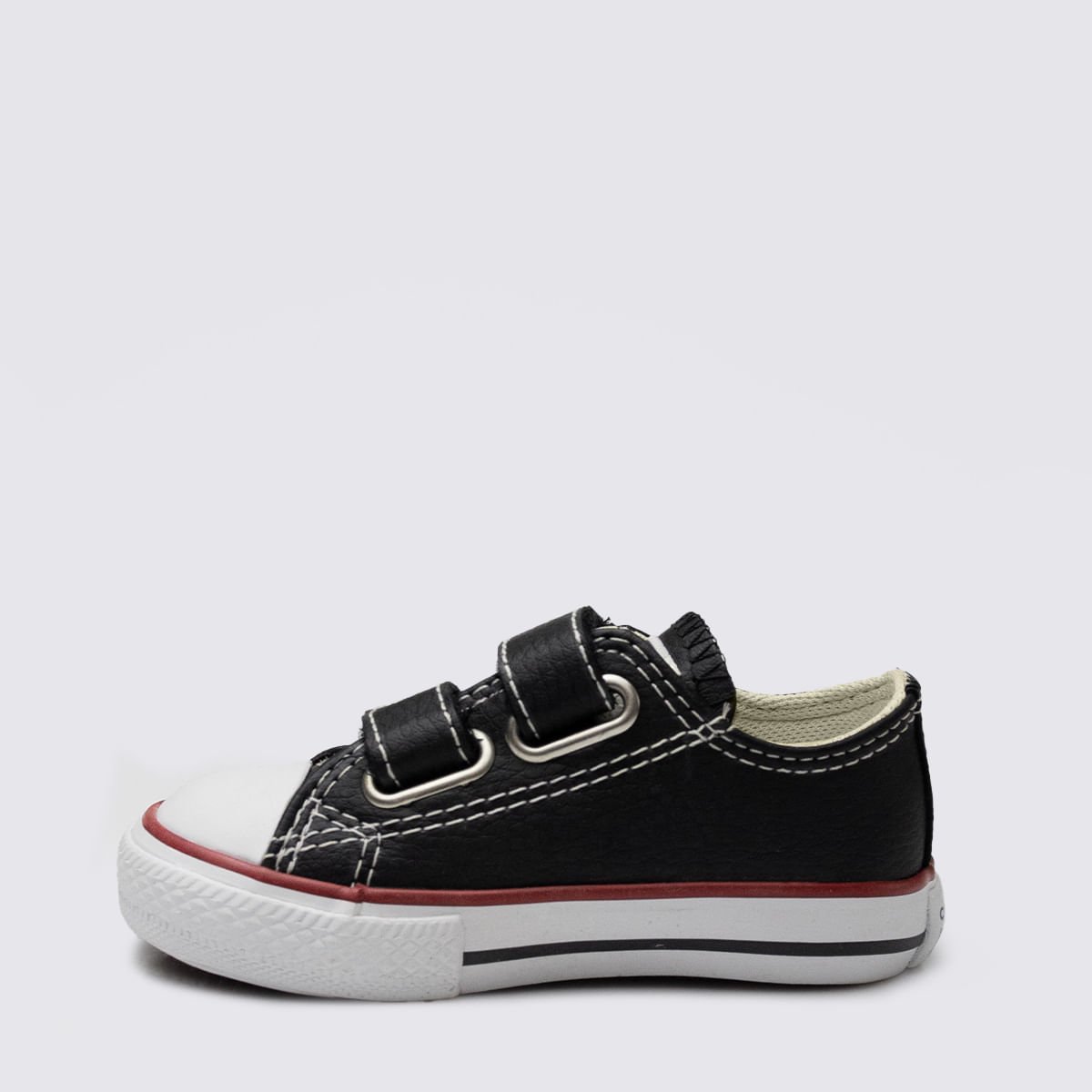 Tênis Converse Chuck Taylor All Star 2V Infantil Preto Vermelho CK04180003 Preto 2