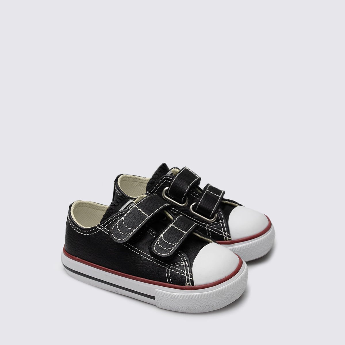 Tênis Converse Chuck Taylor All Star 2V Infantil Preto Vermelho CK04180003 Preto 3