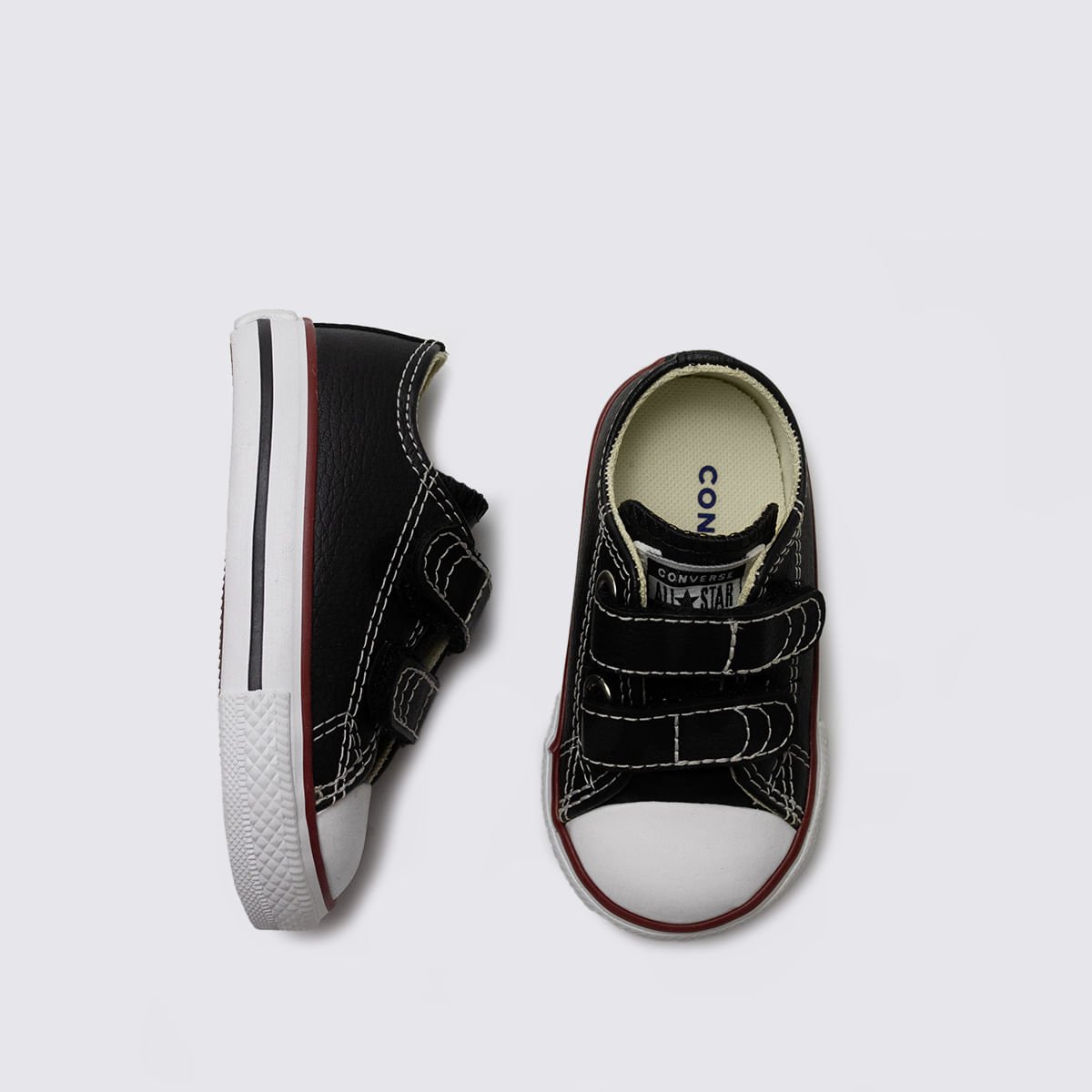Tênis Converse Chuck Taylor All Star 2V Infantil Preto Vermelho CK04180003 Preto 4
