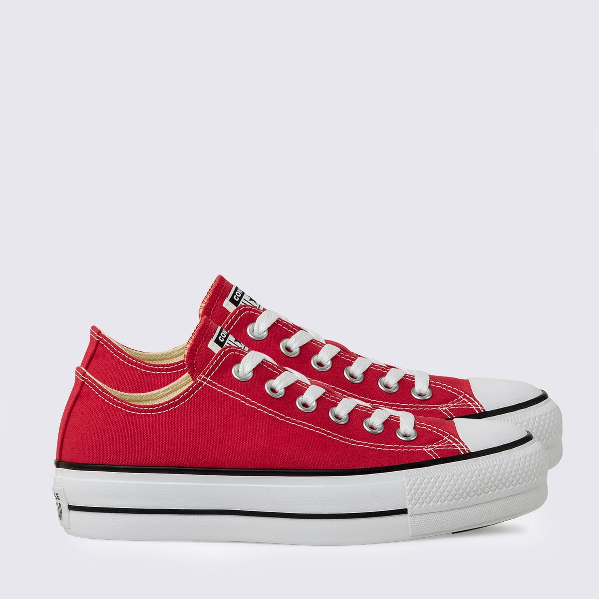 Tênis All Star Chuck Taylor Platform Vermelho Preto Branco CT04950002 Vermelho 3