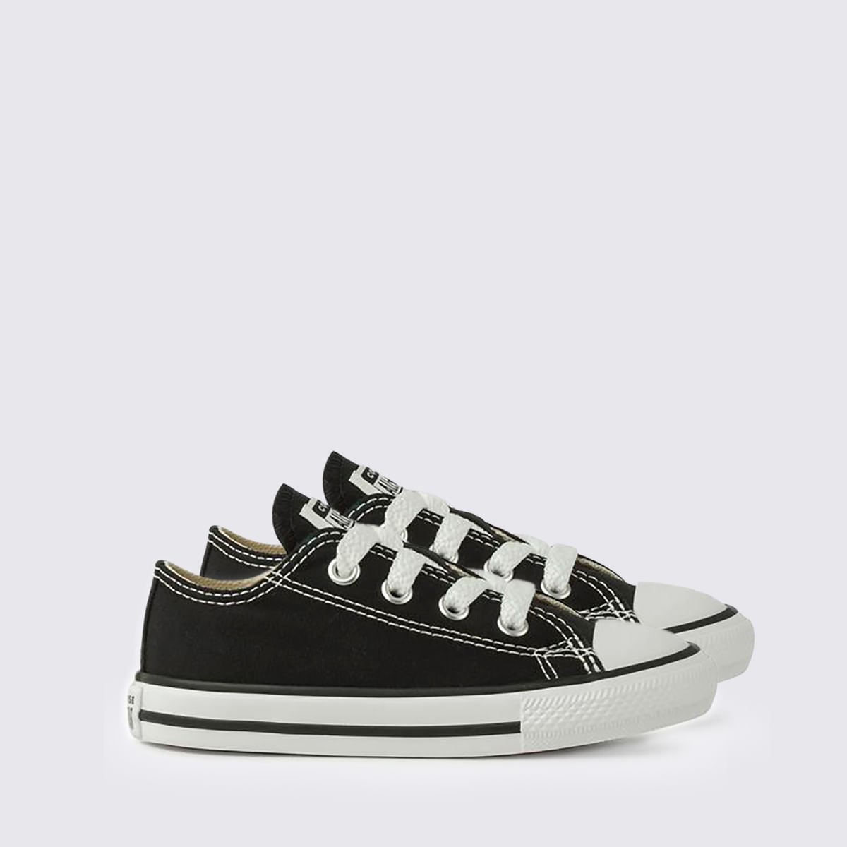 Tênis Converse Chuck Taylor Baby All Star Infantil Preto Cru Preto CK00010002 Preto 3