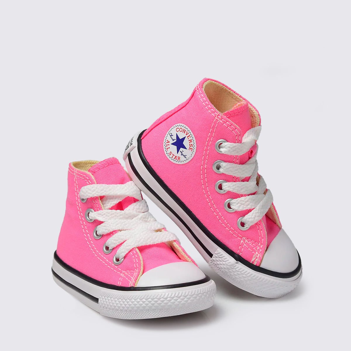 Tênis Converse Chuck Taylor All Star Infantil Rosa Cru Preto CK00030006 Rosa 4