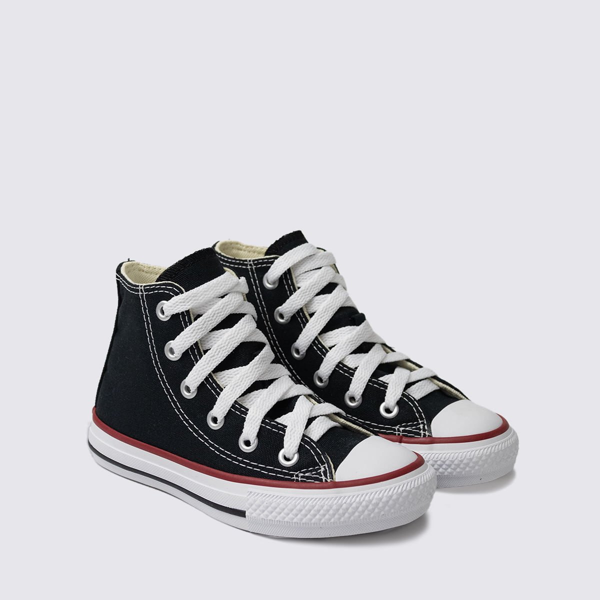 Tênis Converse Chuck Taylor All Star Preto Infantil Vermelho CK00040007 Preto 3