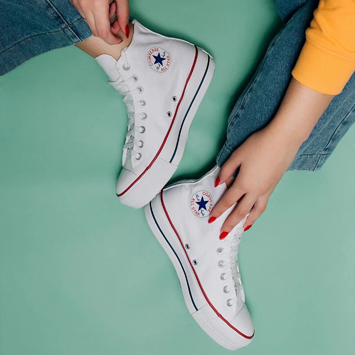 Tênis All Star Chuck Taylor Platform Branco Marinho CT04940003 Branco 5
