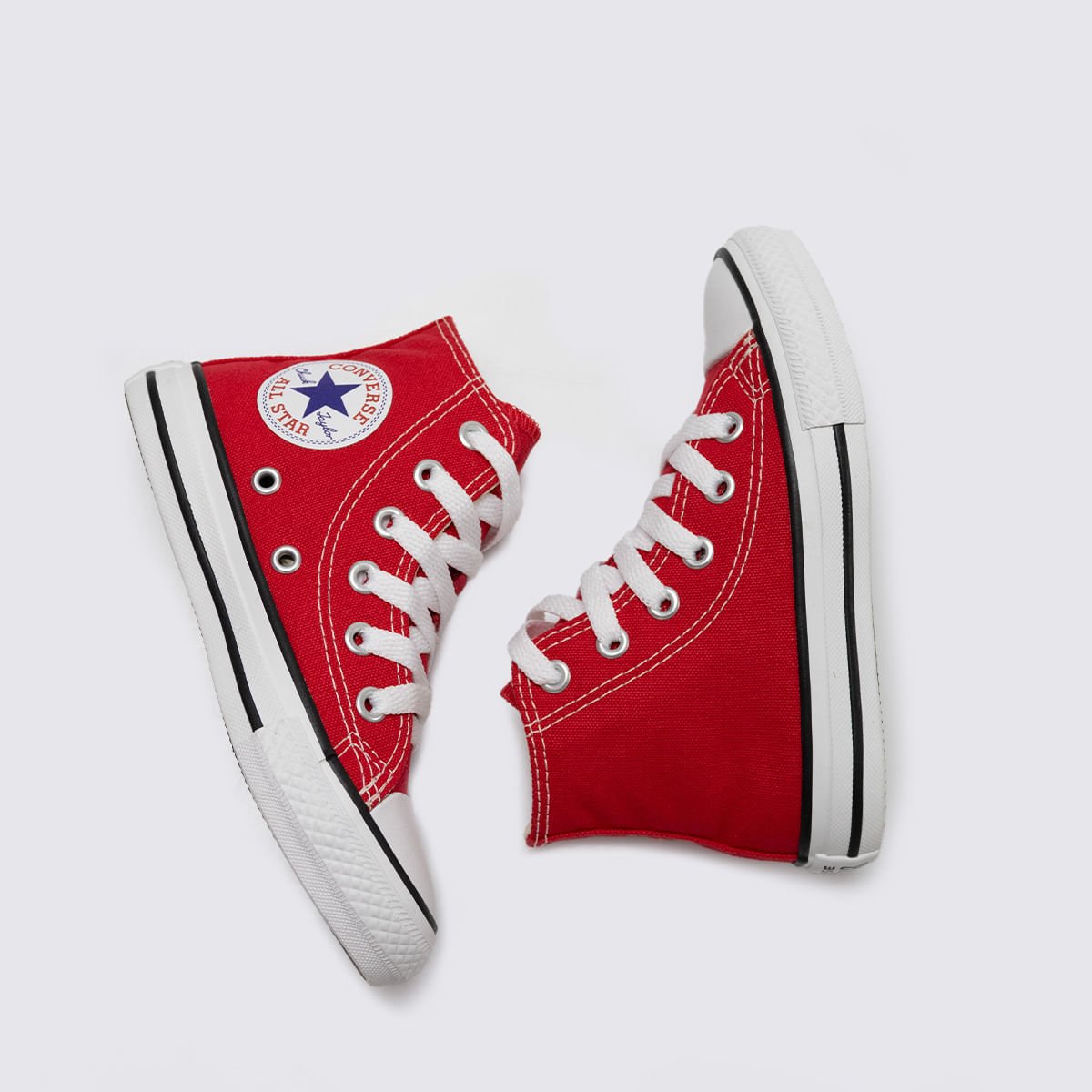 Tênis Converse Chuck Taylor All Star Infantil Vermelho Cru Preto CK00040004 Vermelho 4