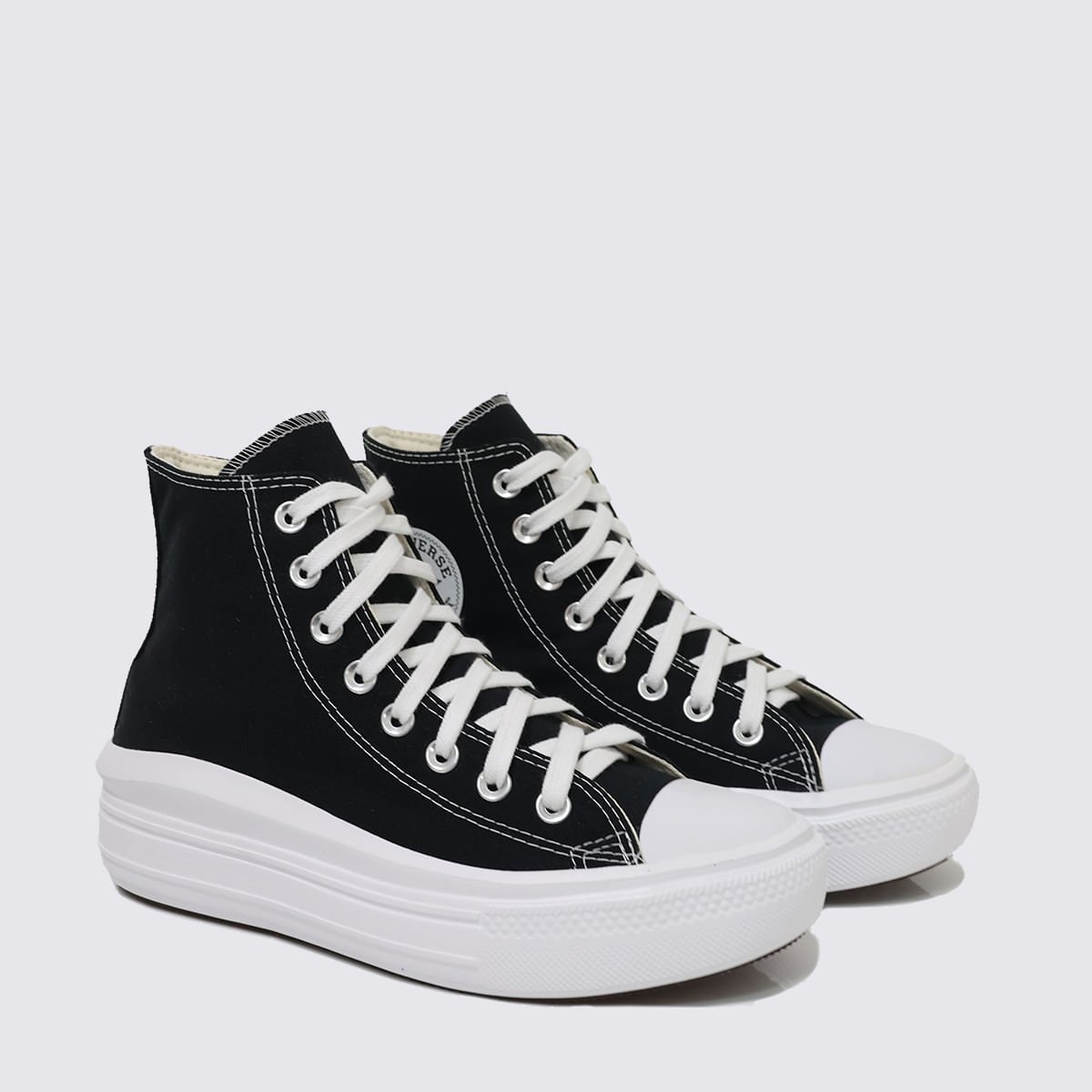 Tênis Converse Chuck Taylor All Star Move Hi Black Natural Ivory White CT15460001 Preto 3