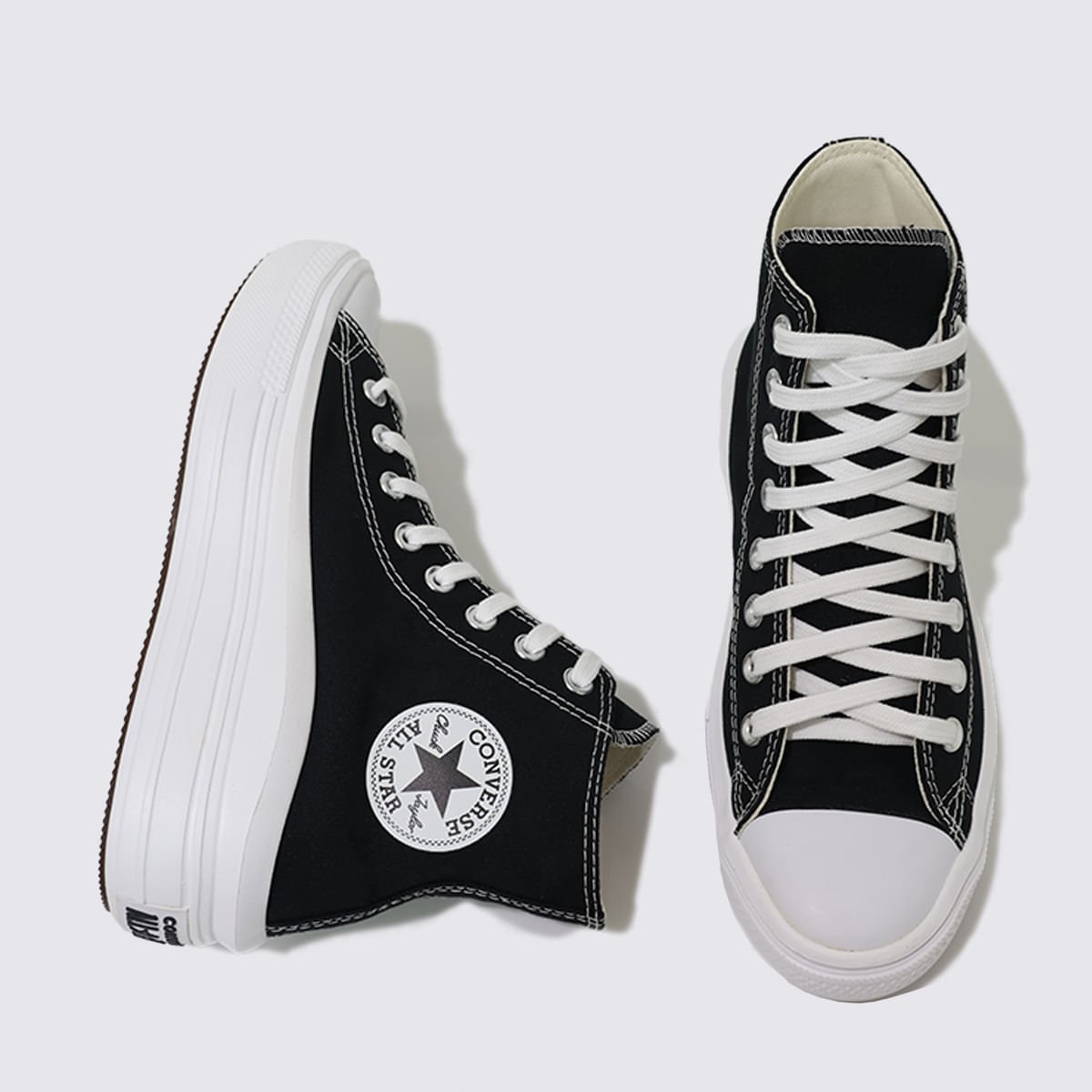 Tênis Converse Chuck Taylor All Star Move Hi Black Natural Ivory White CT15460001 Preto 5