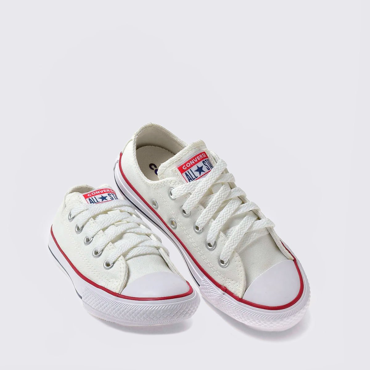Tênis Converse Chuck Taylor All Star Infantil Branco Marinho CK00020001 Branco 4