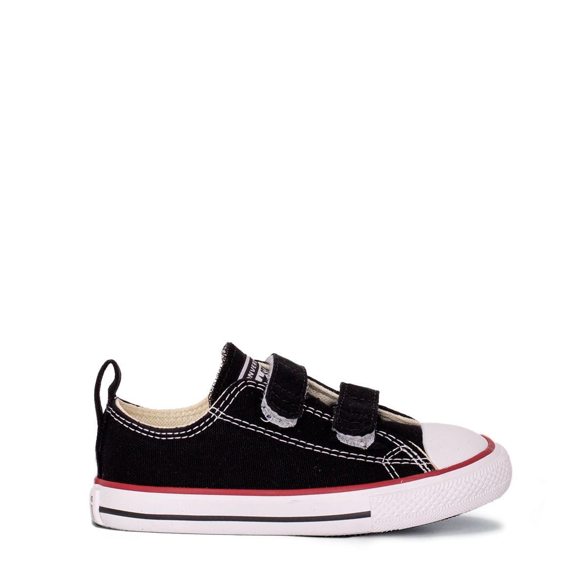 Tênis Converse Chuck Taylor All Star Infantil 2V Preto Vermelho CK10410007