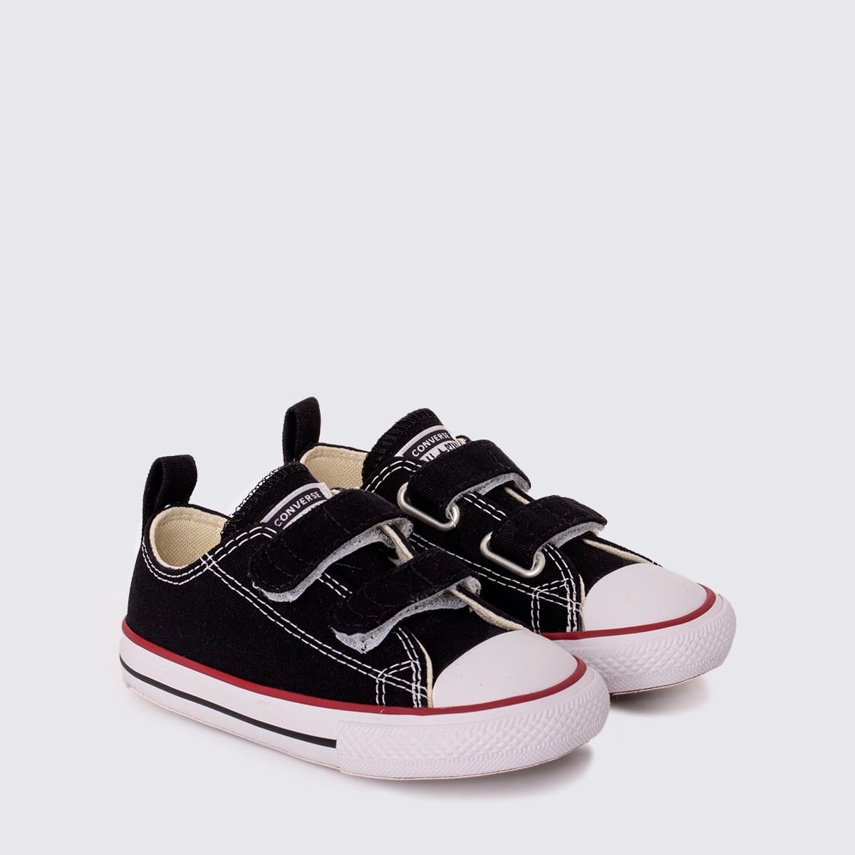 Tênis Converse Chuck Taylor All Star Infantil 2V Preto Vermelho CK10410007 Preto 3