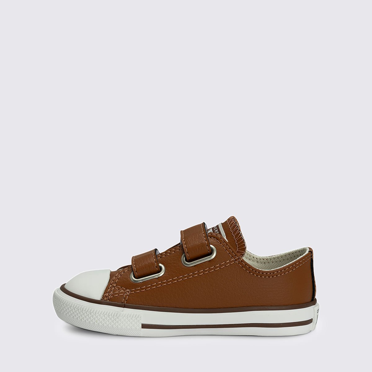 Tênis Converse All Star Chuck Taylor Infantil 2V Casca de Nozes Marrom Branco CK04180004 Marrom 3