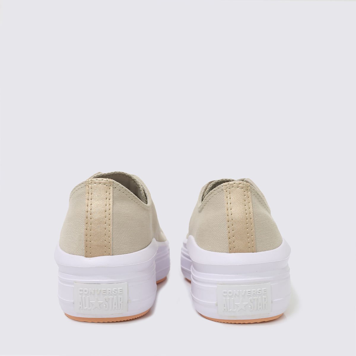 Tênis Chuck Taylor All Star Move Bege Claro Ouro Branco CT16160001 Bege 5
