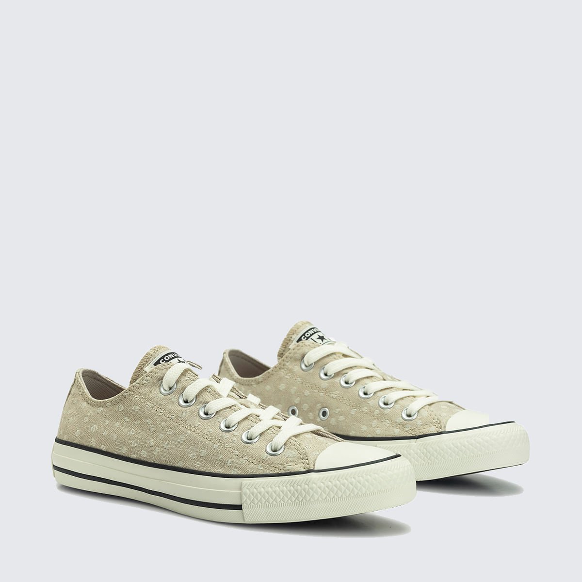 Tênis Converse All Star Chuck Taylor Marfim Amendoa Preto CT33620001 Bege 3