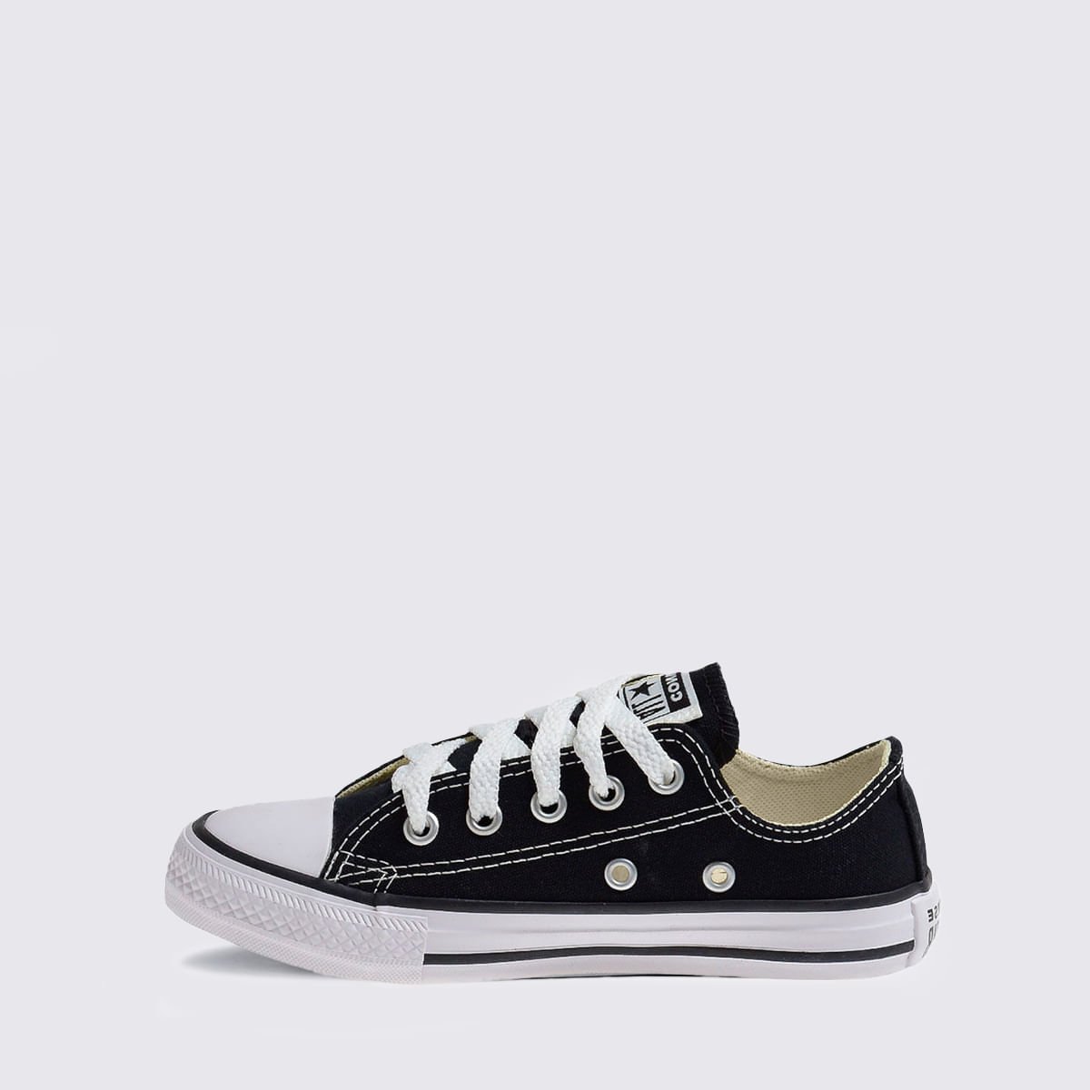 Tênis Converse Chuck Taylor All Star Infantil Cru Preto CK00020002 Preto 2
