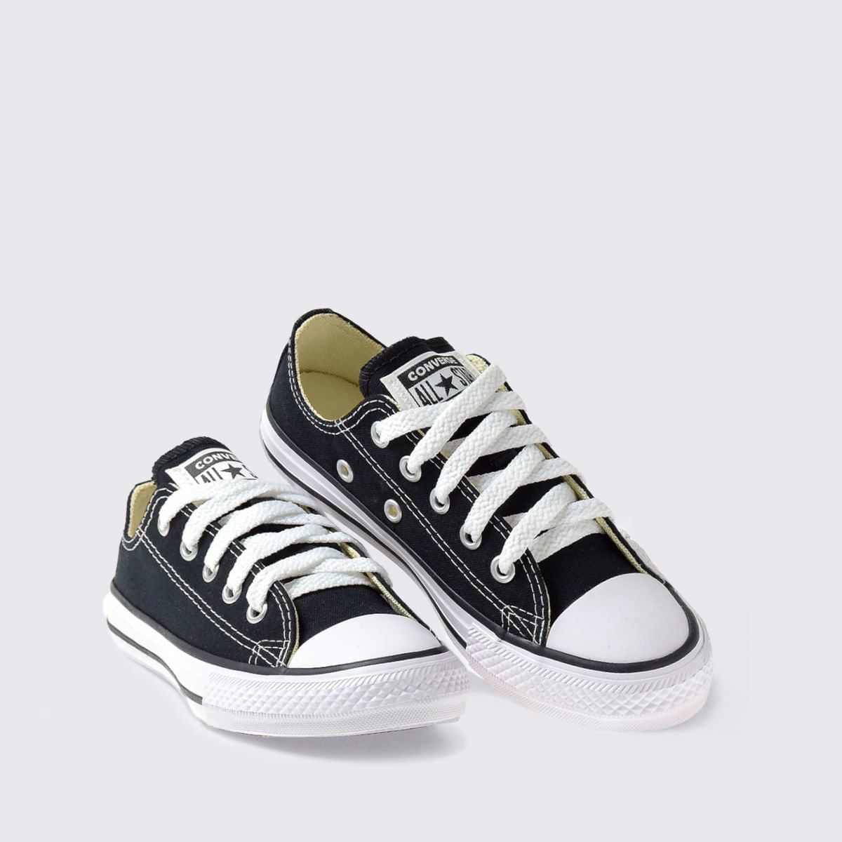 Tênis Converse Chuck Taylor All Star Infantil Cru Preto CK00020002 Preto 4