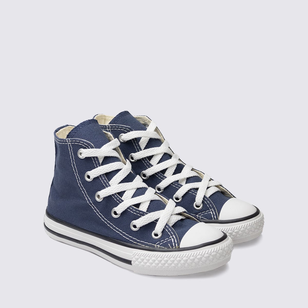 Tênis Converse Chuck Taylor All Star Infantil Marinho Cru Preto CK00040003 Azul Marinho 3