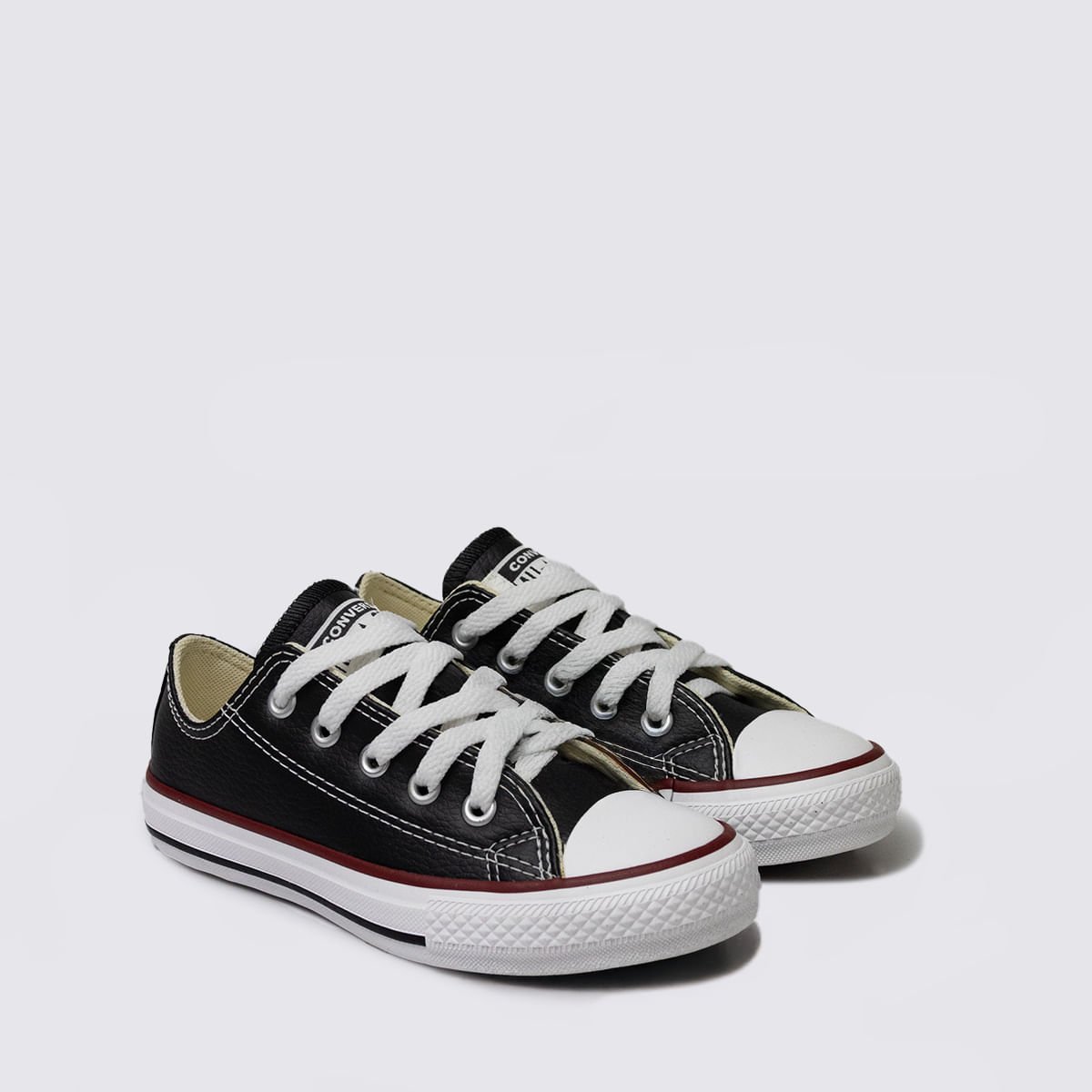 Tênis Converse Chuck Taylor All Star Infantil Preto Vermelho Branco CK04200003 Preto 3