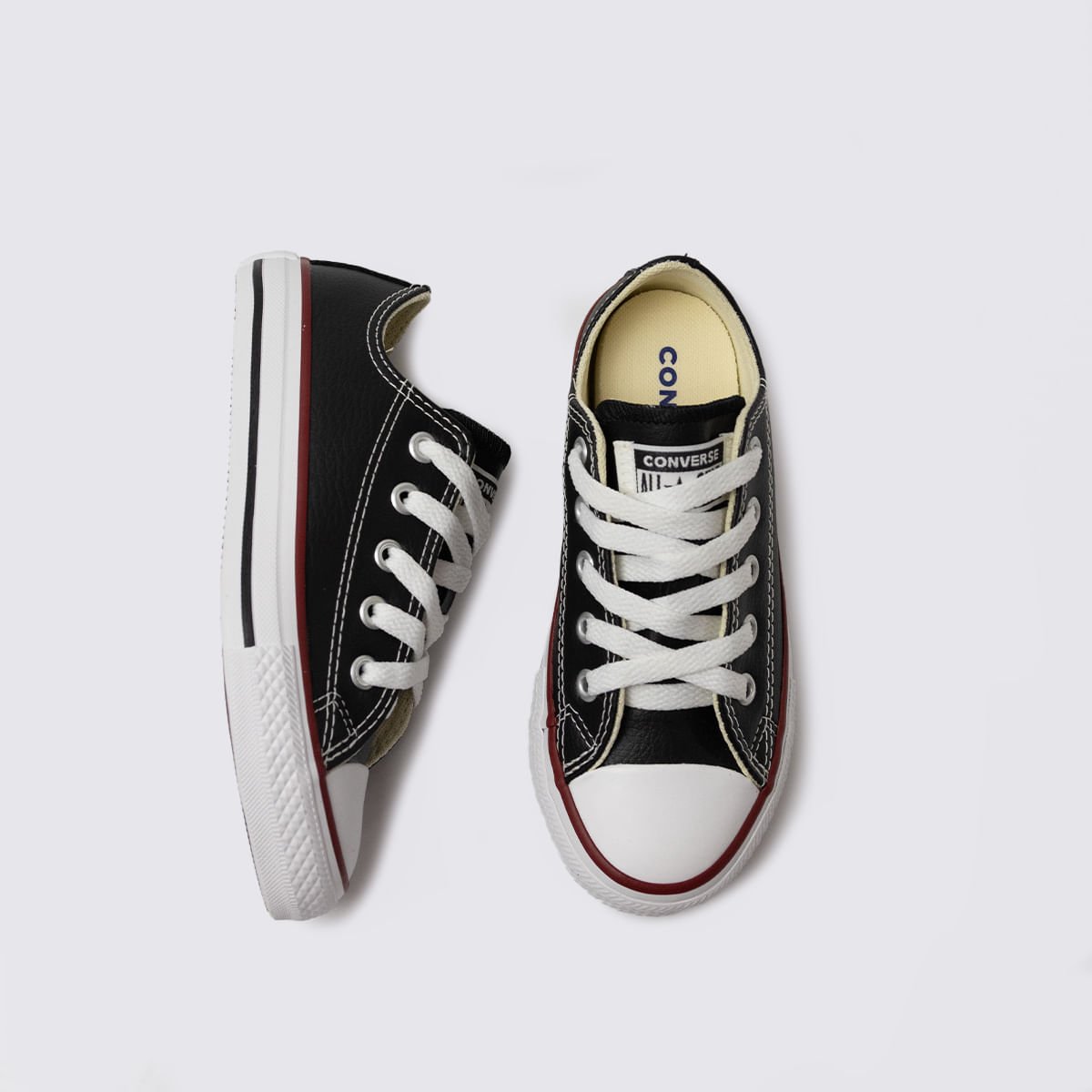 Tênis Converse Chuck Taylor All Star Infantil Preto Vermelho Branco CK04200003 Preto 4