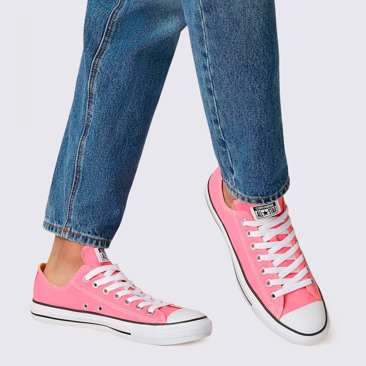 Tênis Chuck Taylor All Star Rosa Cru Preto CT00010006 Rosa 5