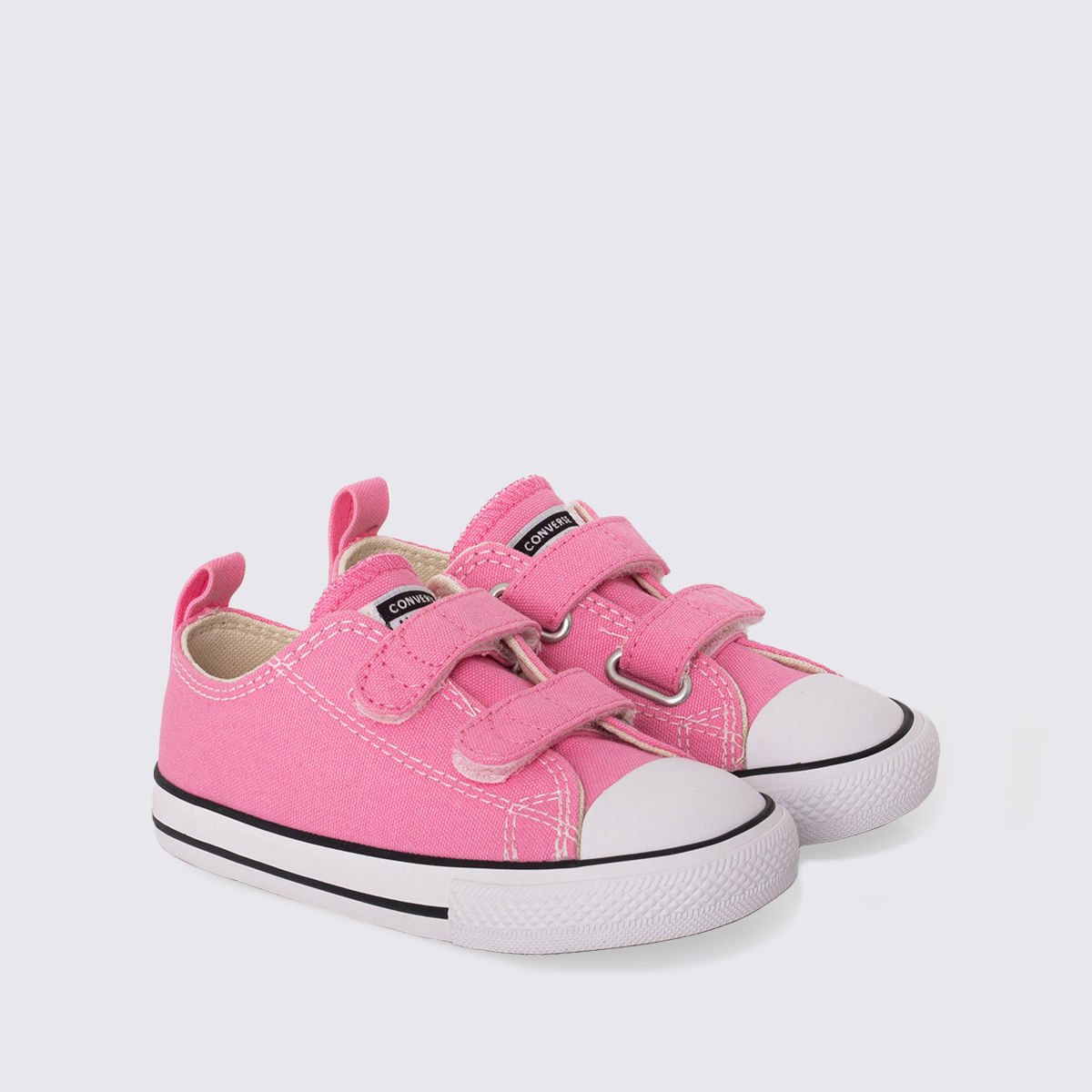 Tênis Converse Chuck Taylor All Star Infantil 2V Rosa Cru Preto CK10410006 Rosa 3