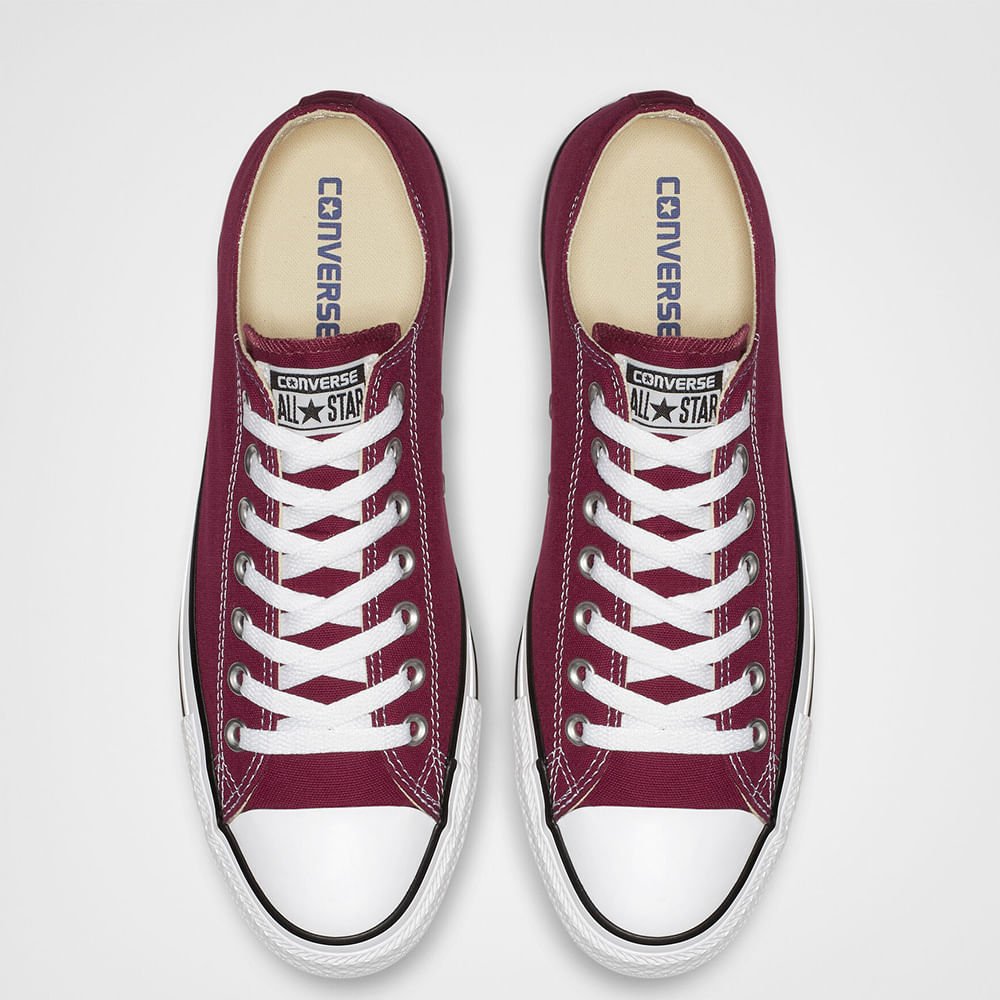 Tênis Chuck Taylor All Star Bordo Preto Branco CT00010008 Bordô 4