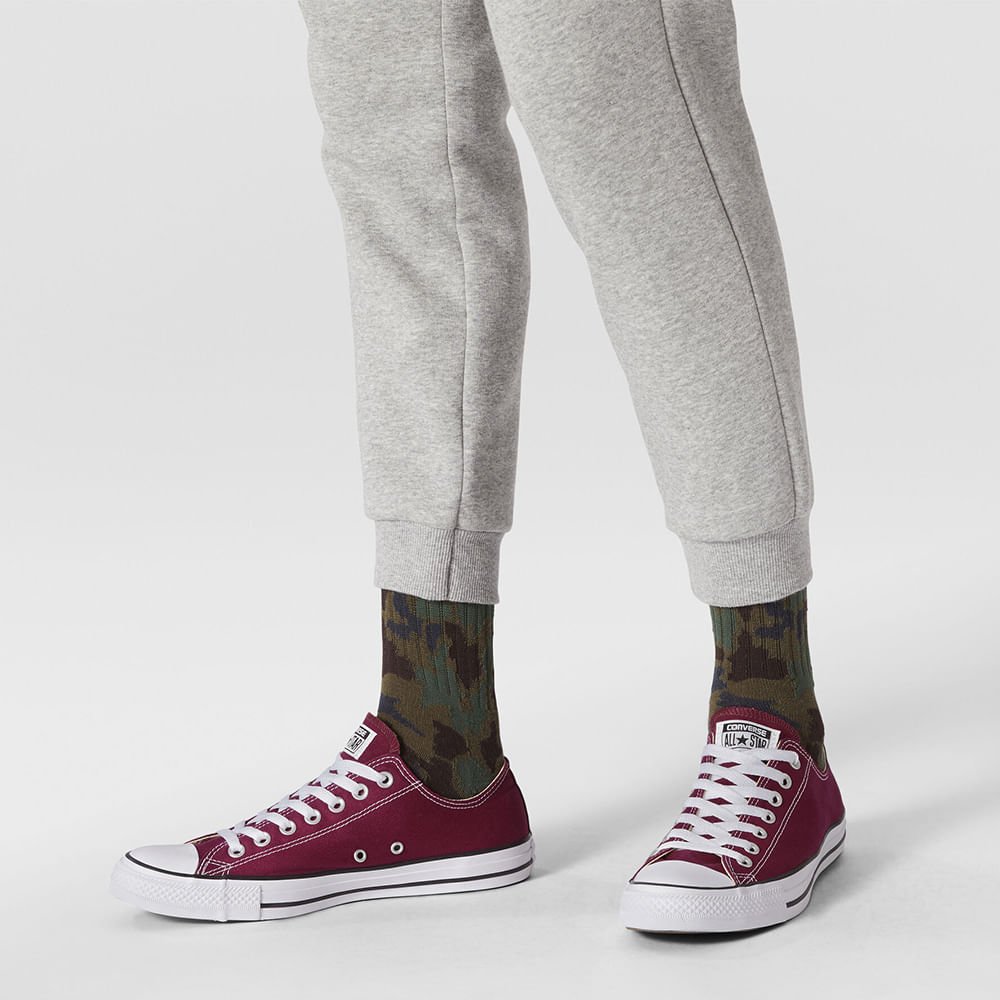 Tênis Chuck Taylor All Star Bordo Preto Branco CT00010008 Bordô 6