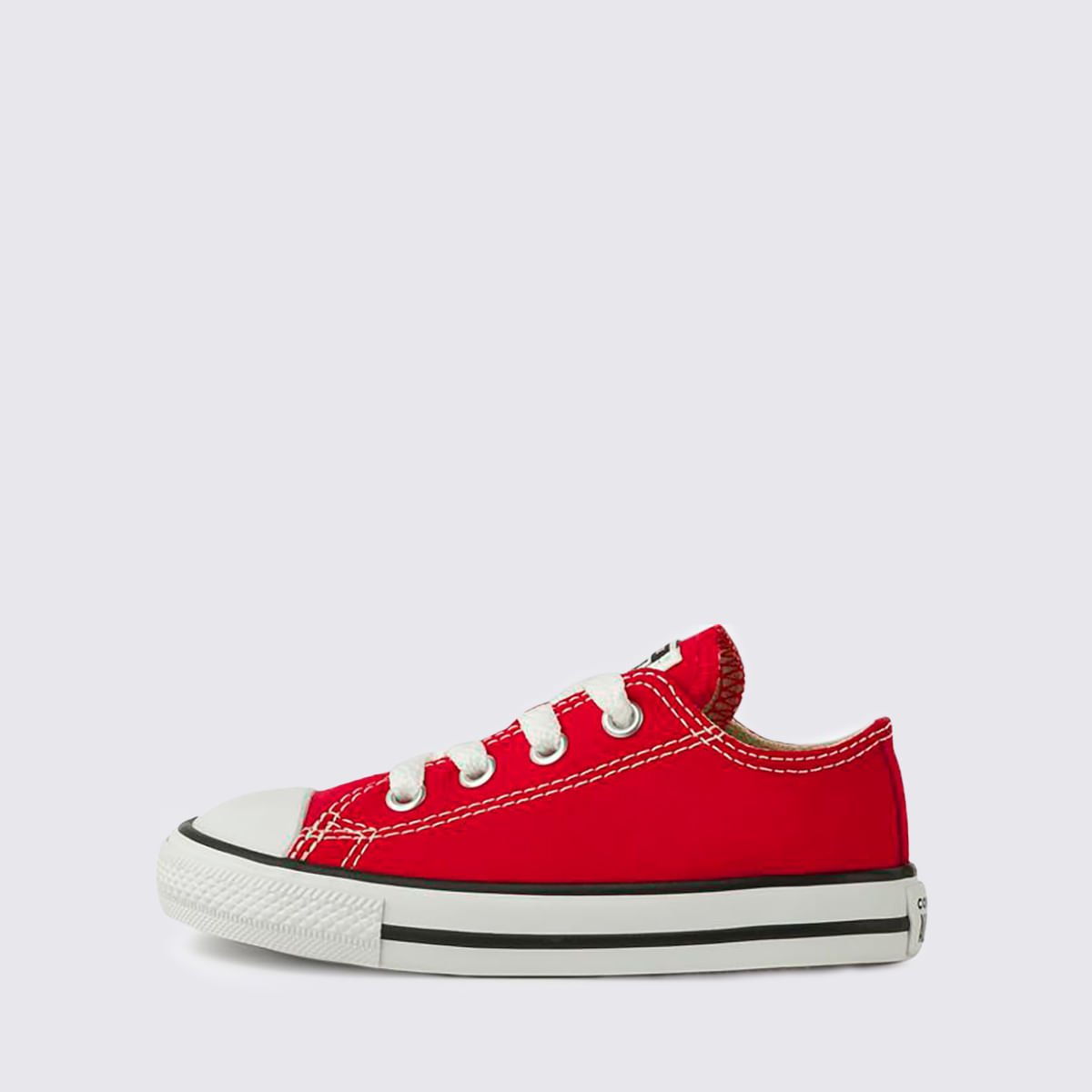 Tênis Converse Chuck Taylor All Star Infantil Vermelho Cru Preto CK00010004 Vermelho 2