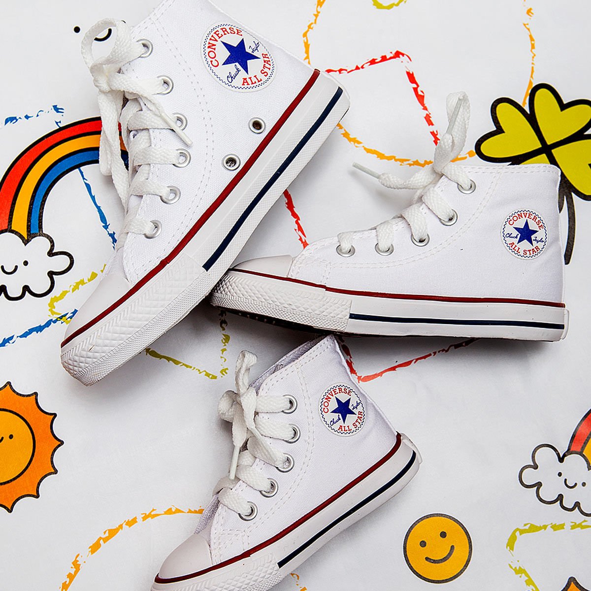 Tênis Converse Chuck Taylor All Star Infantil Branco CK00030001 Branco 5