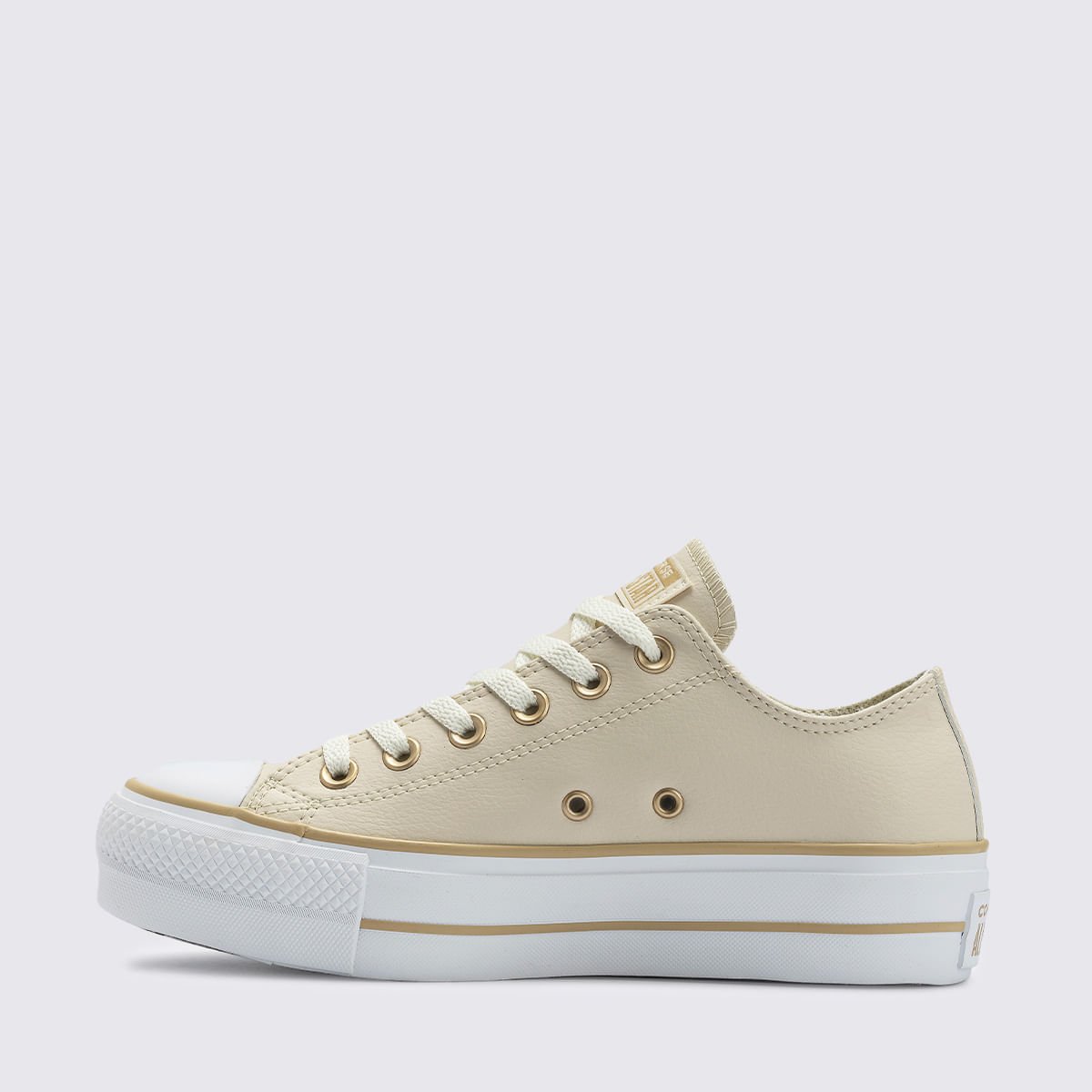 Tênis Converse All Star Chuck Taylor Lift Nude Bege Claro Branco CT09830003 Bege 2