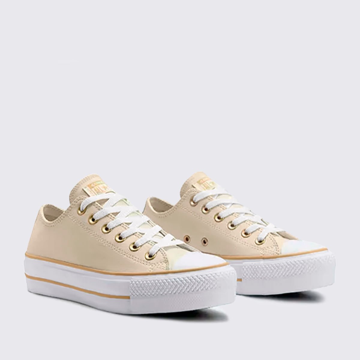 Tênis Converse All Star Chuck Taylor Lift Nude Bege Claro Branco CT09830003 Bege 3