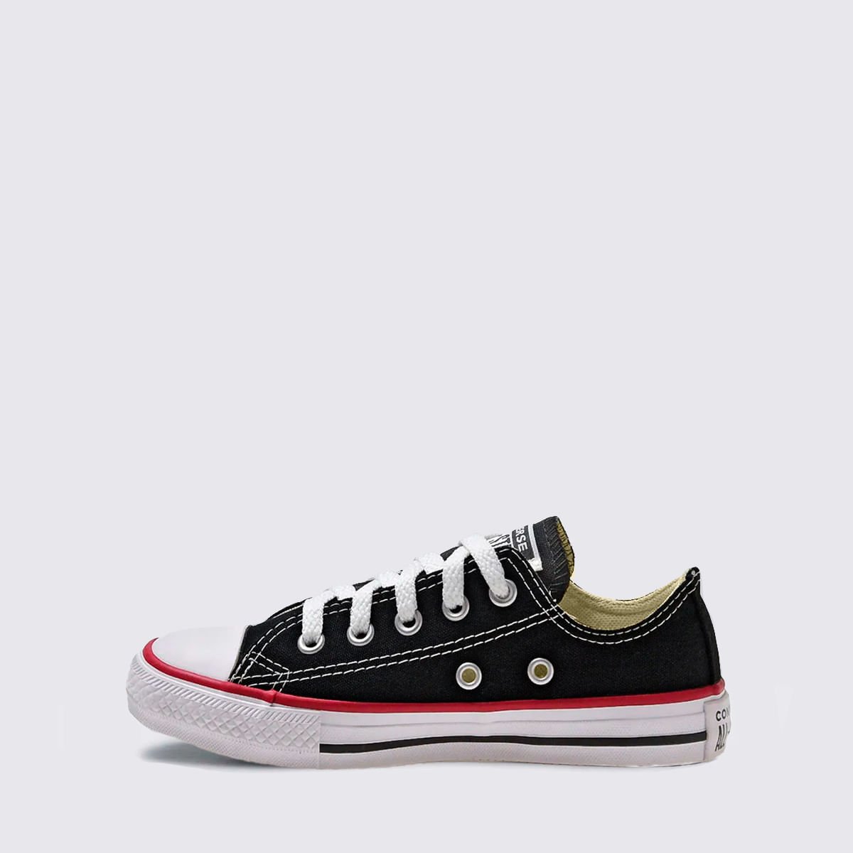 Tênis Converse Chuck Taylor All Star Infantil Preto Vermelho CK00020007 Preto 2
