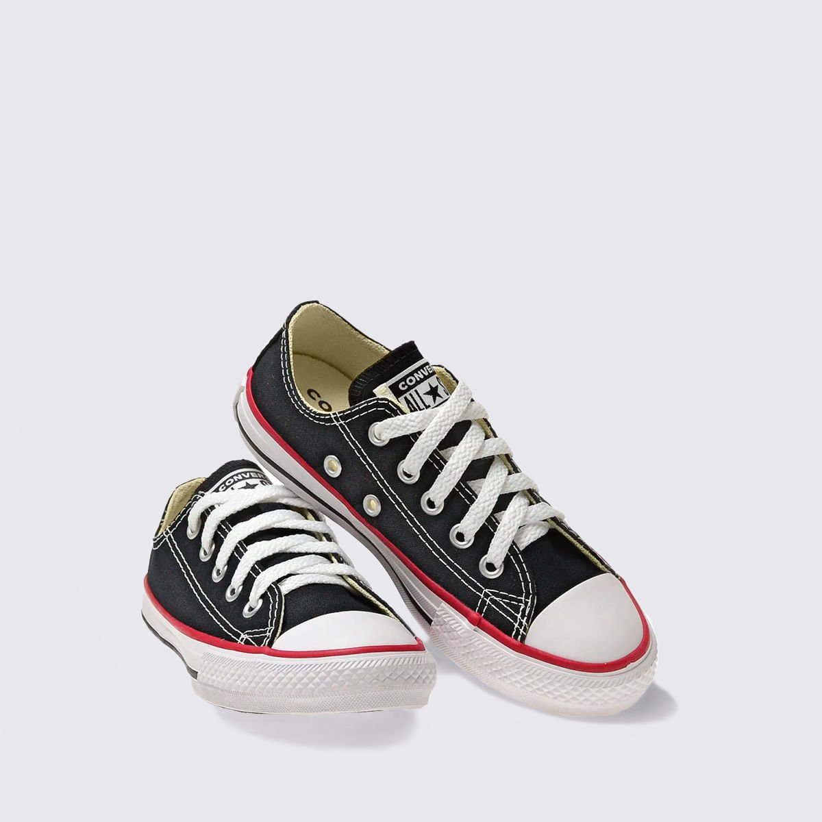 Tênis Converse Chuck Taylor All Star Infantil Preto Vermelho CK00020007 Preto 4