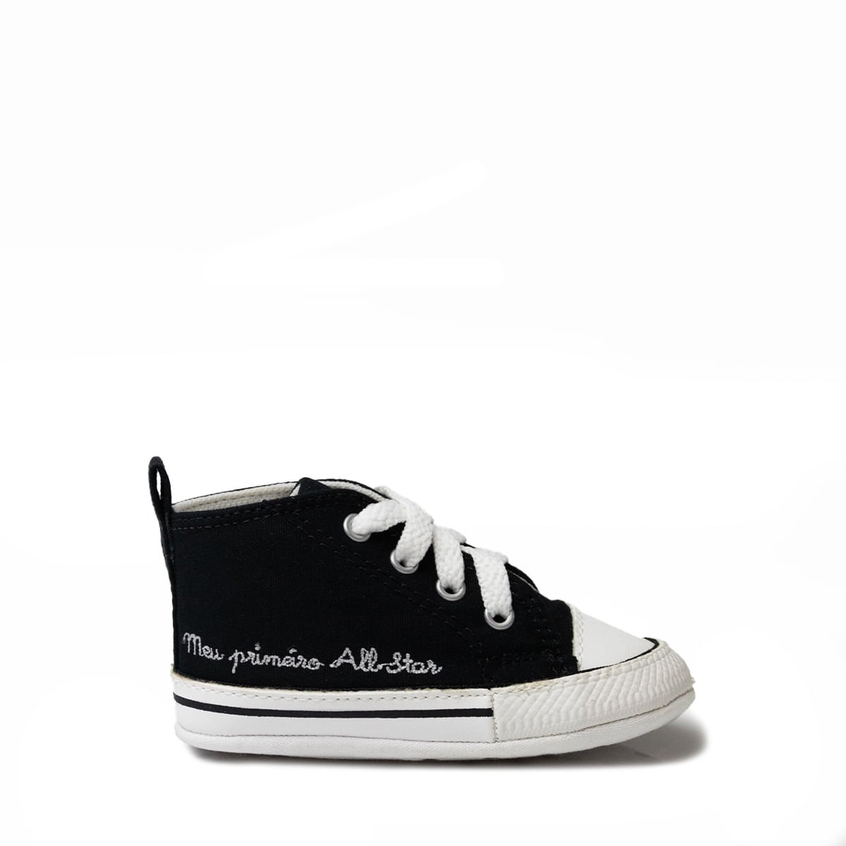 Tênis Converse Chuck Taylor All Star Infantil My First Preto Branco Branco CK04400001