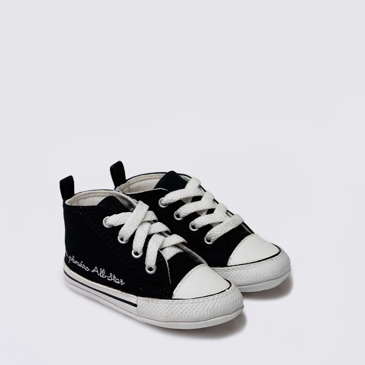 Tênis Converse Chuck Taylor All Star Infantil My First Preto Branco Branco CK04400001 Preto 3