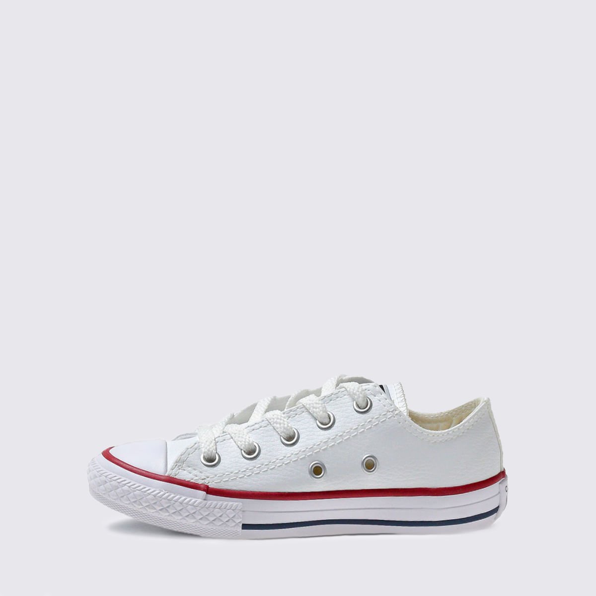 Tênis Converse Chuck Taylor All Star Infantil Branco Vermelho CK04200001 Branco 2