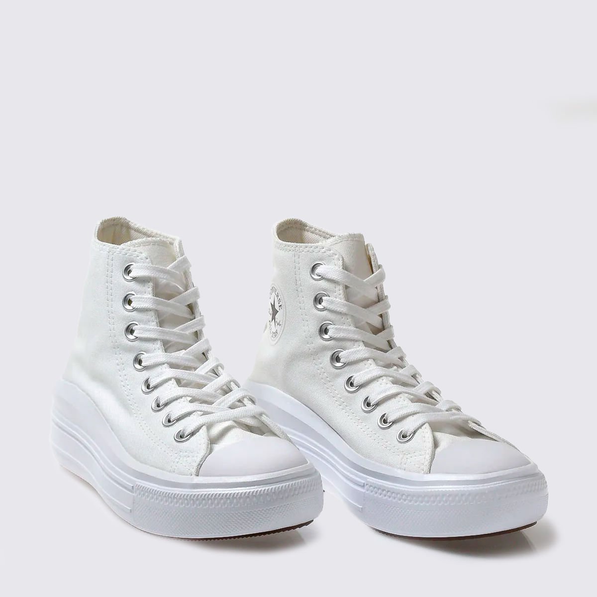 Tênis Converse Chuck Taylor All Star Move Hi White Natural Ivory Black CT15460002 Branco 3