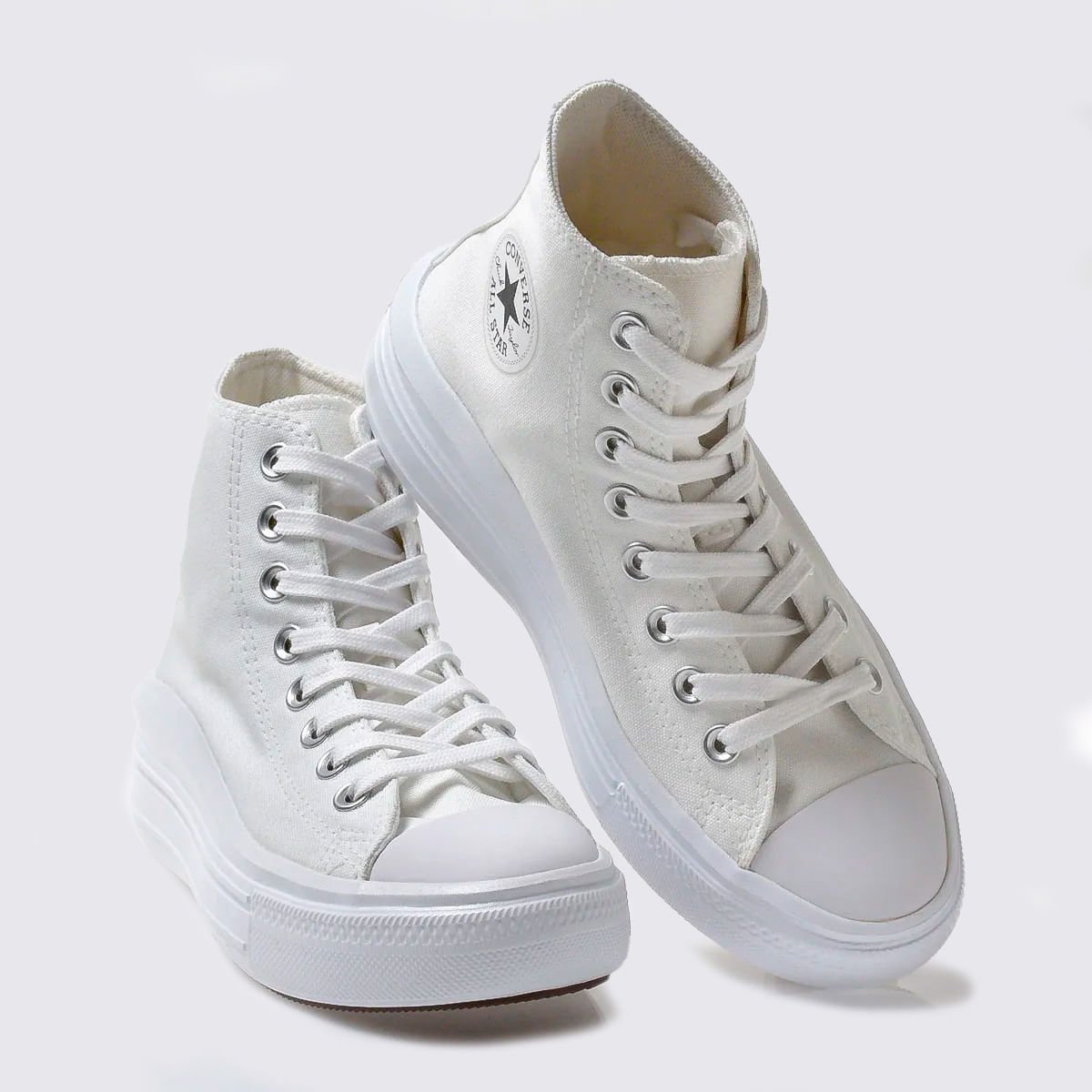 Tênis Converse Chuck Taylor All Star Move Hi White Natural Ivory Black CT15460002 Branco 4