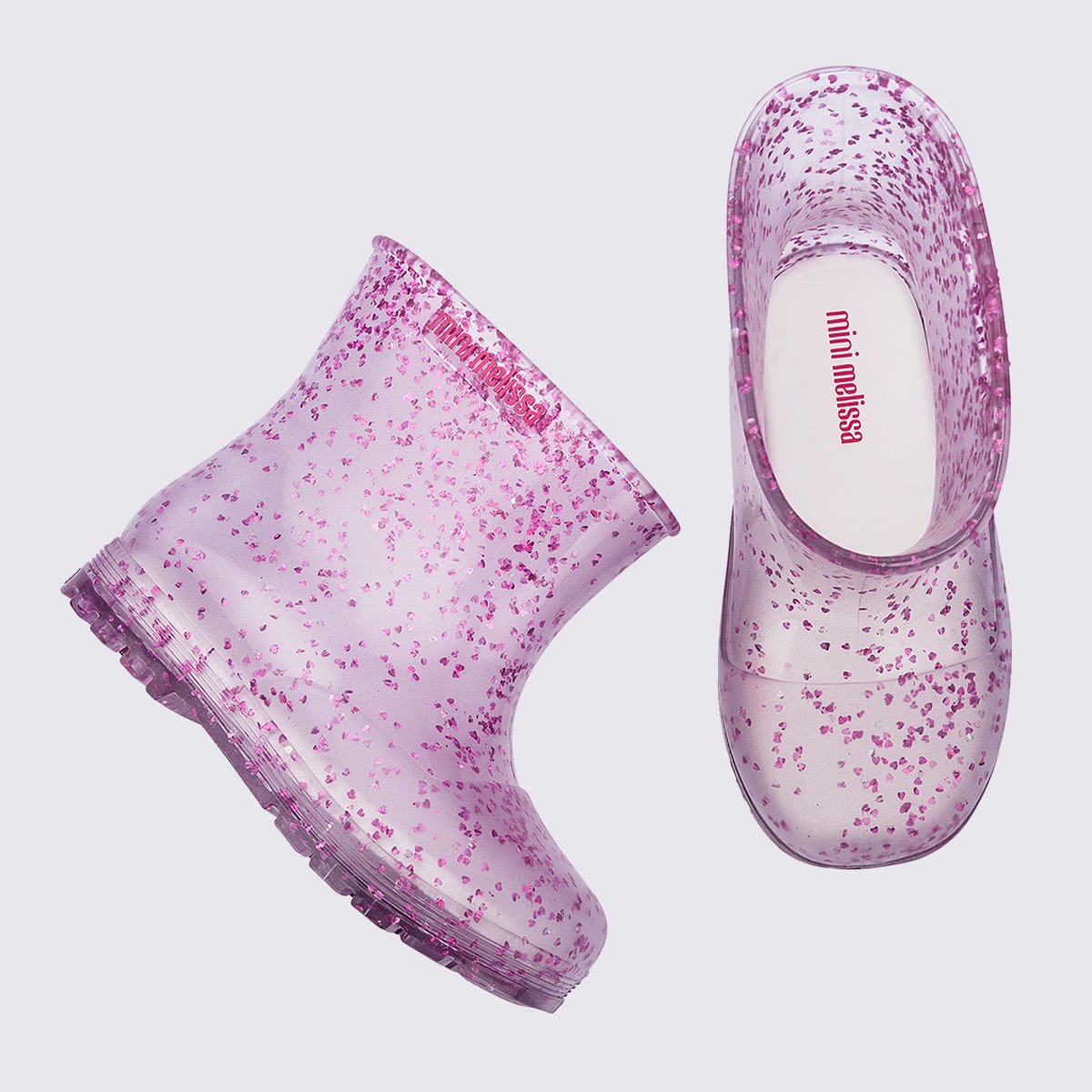 Mini Melissa Welly Shiny Elements Baby Vidro Glitter 38072 Lilás 3