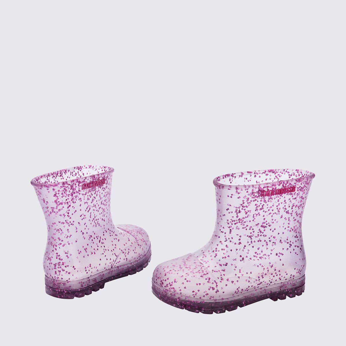 Mini Melissa Welly Shiny Elements Baby Vidro Glitter 38072 Lilás 4