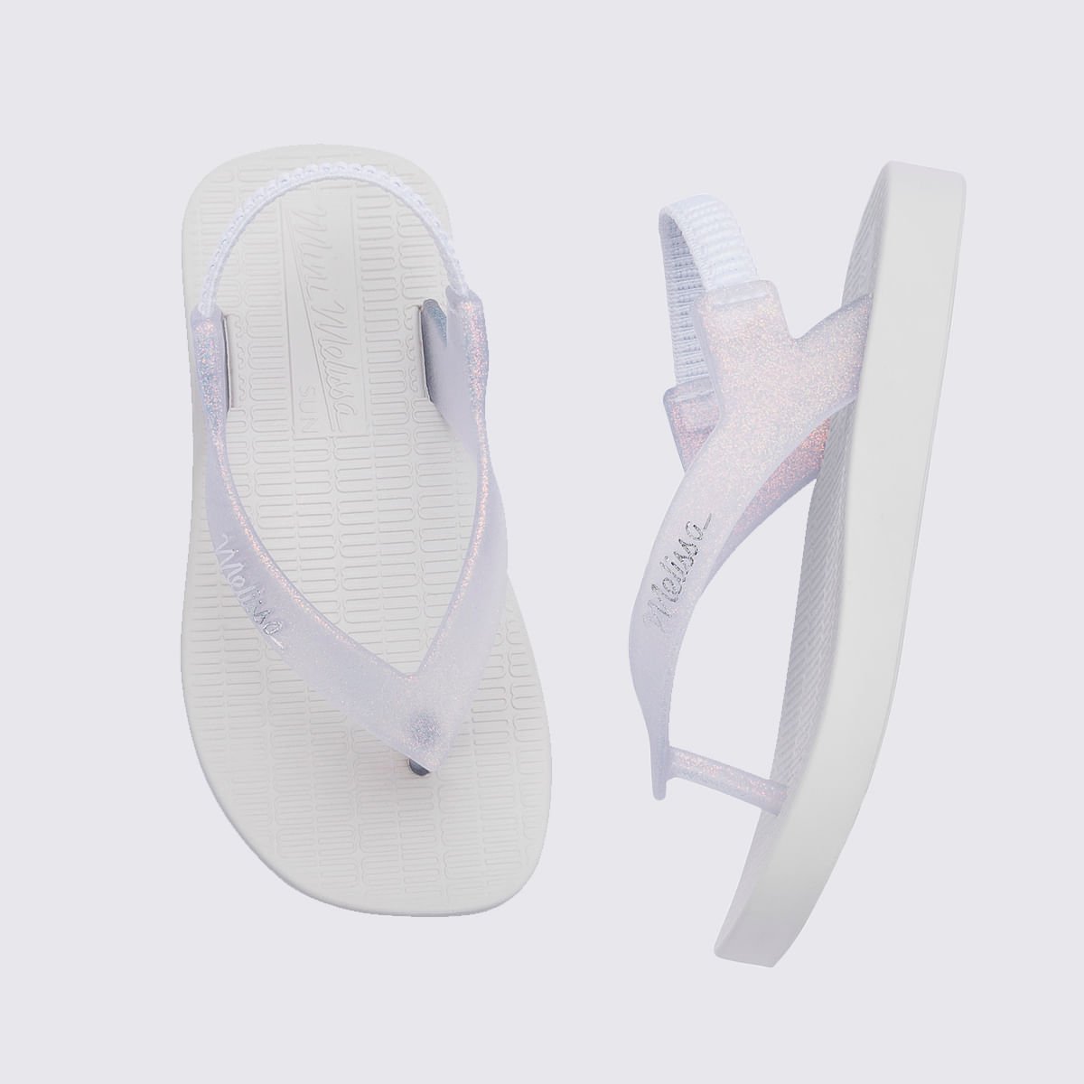 Mini Melissa Sun Long Beach Baby Branco Vidro 35762 Branco 3