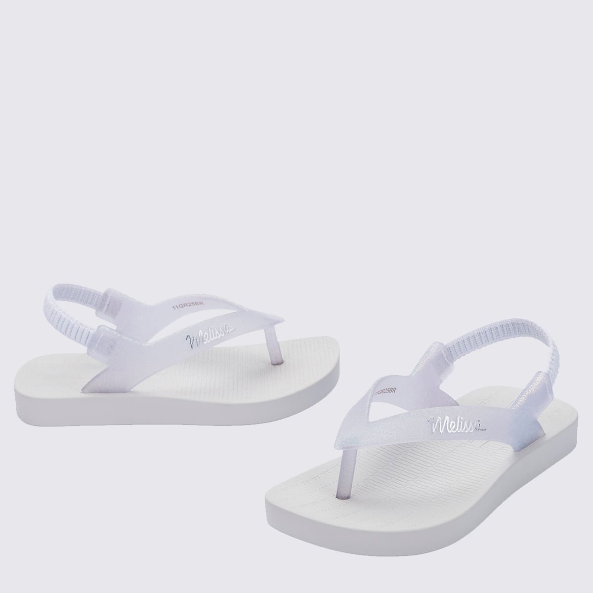 Mini Melissa Sun Long Beach Baby Branco Vidro 35762 Branco 4