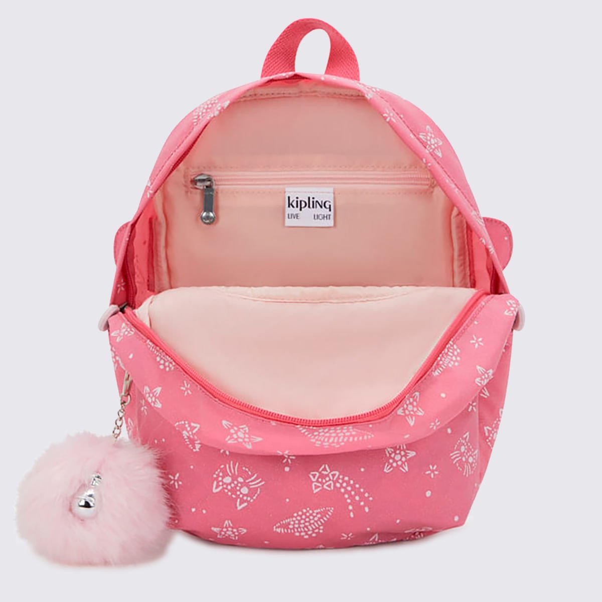 Mochila Kipling Faster Estampado I70975FR Rosa 3