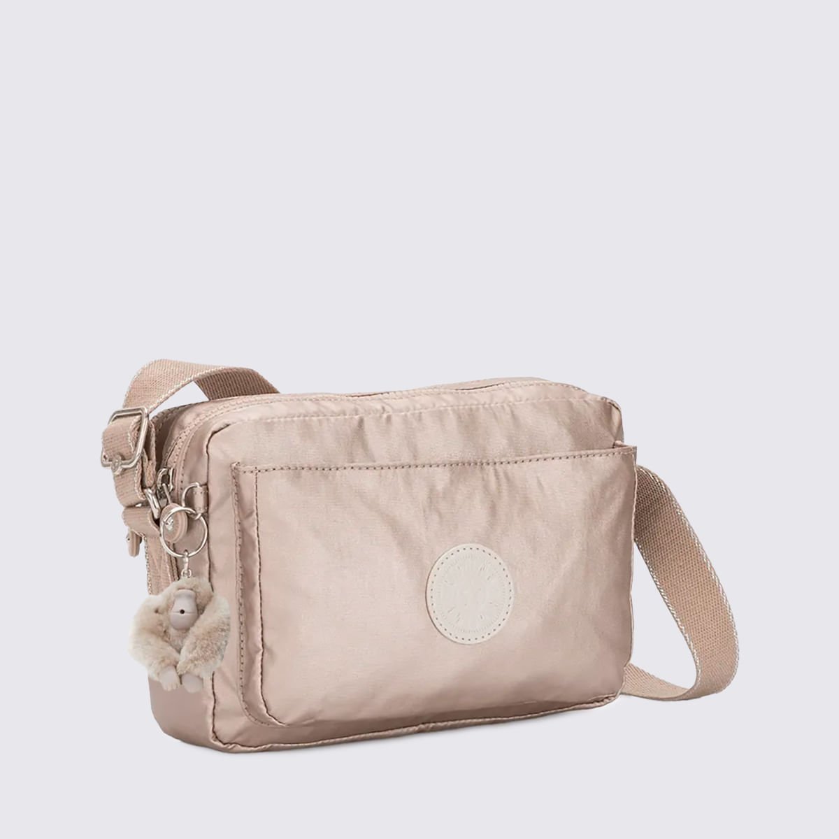 Bolsa Kipling Abanu M Metalizado I683148I Bege/Metalizado 2