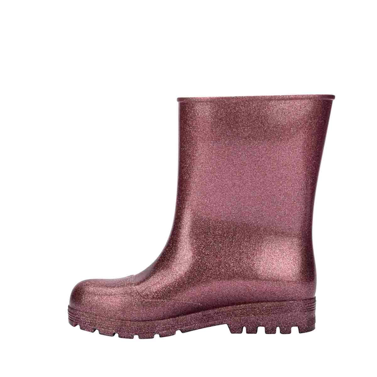 Mini Melissa Welly Infantil Rosa Glitter 33868