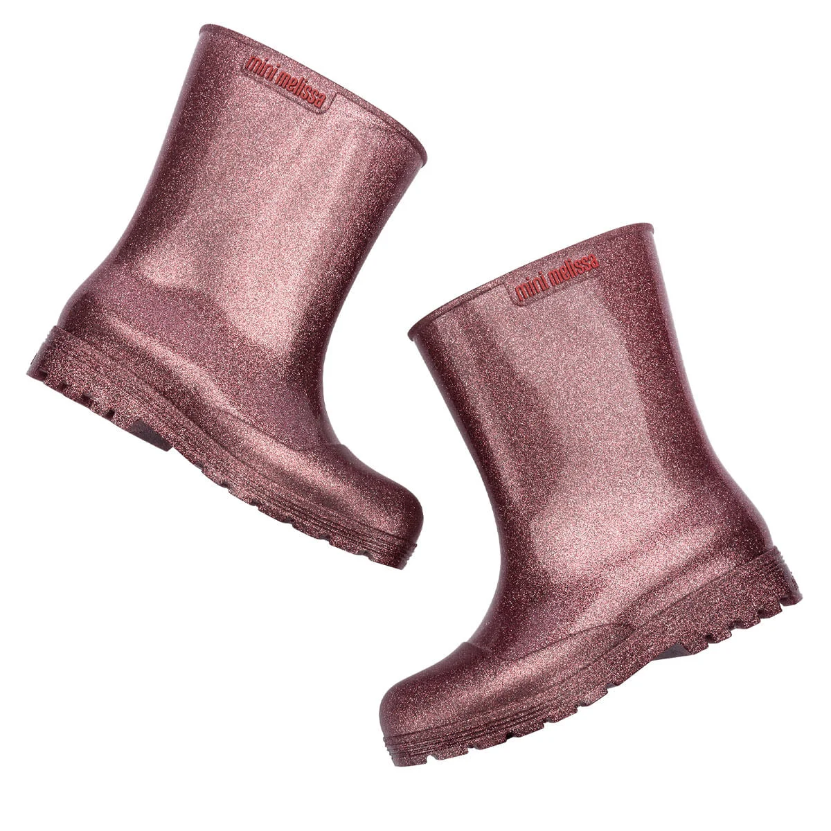 Mini Melissa Welly Infantil Rosa Glitter 33868 Rosa 4